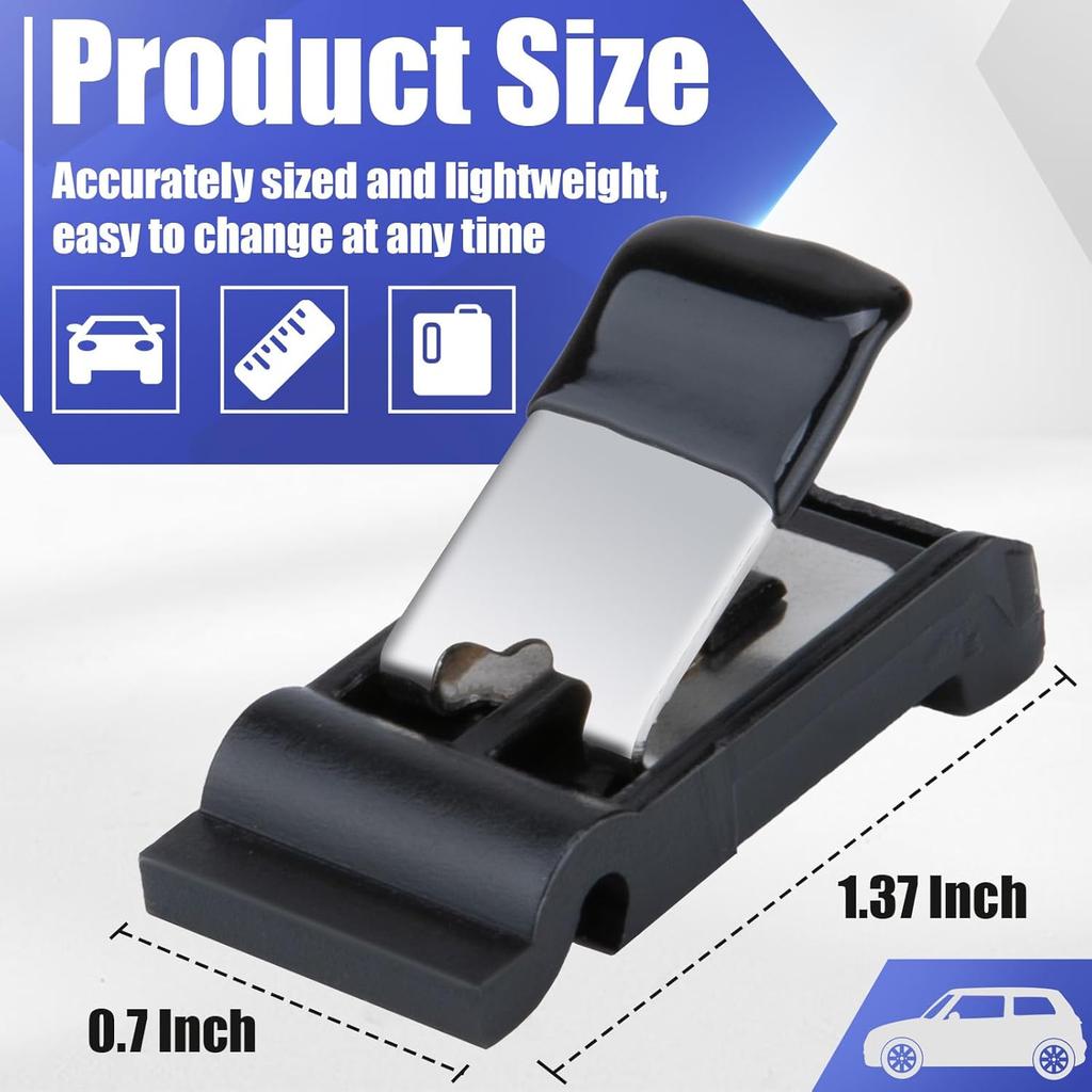 Black Plastic Fuel Door Spring Clip Compatible with Toyota Car, - Avalon, Camry, RAV4, 2004-2009 4Runner (Replace 77360-35040)