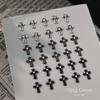 Halloween Cross Nail Charms Y2K Punk Style Rhinestone Alloy Decorations Art