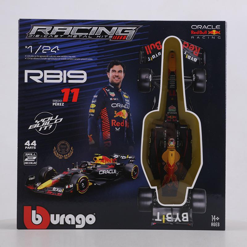 1:24 Red Bull Racing Rb19 Nr. 11 Montageversion Legierung Luxusfahrzeug Diecast Cars Modell Spielzeugsammlung Geschenk