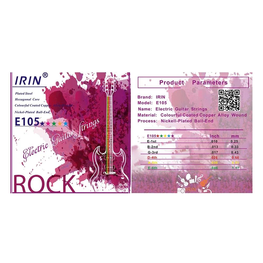 IRIN Electric Guitar Strings Stainless Steel Wire Copper Alloy Wound Nickel Plated Strings Stringsl Instrument Parts Accessories