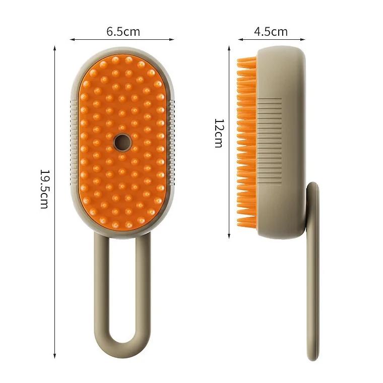 USB Rechargeable Cats Accessories Dog Grooming Things for Cats Steam Dog Brush Charged Pet Dogs Remove Tangles Loose Hair 3 In 1