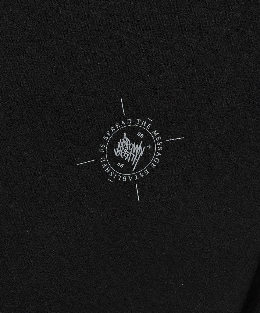 BROWNBREATH Stamp Mesh Tag Tee - Black