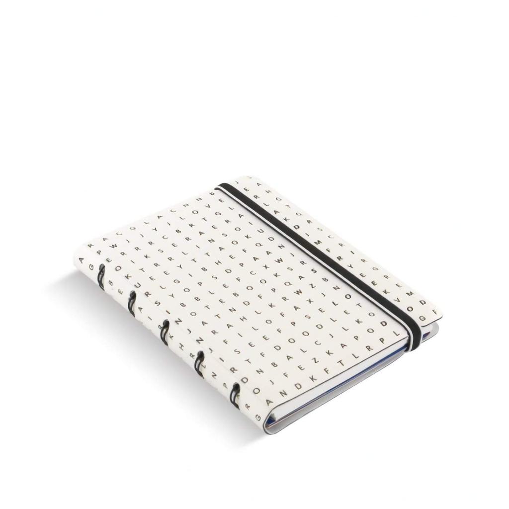 Filofax Notebook Pocket Impression Black and White 115046 (Official Import)