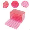 Schmuckorganizer Nail Art Aufbewahrungsbox 120 Fächer Fach Displaykoffer für Glitzer Ringe