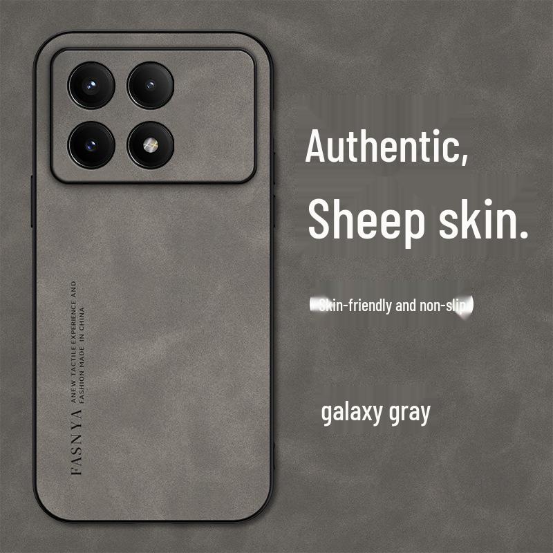

Cross-Border Samsung Z Fold5 Lambskin Business Flip Silicone Case Samsung Fold4