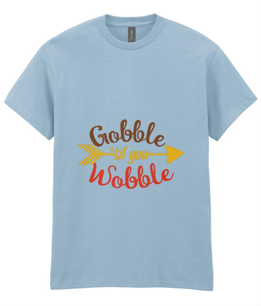 Gobble Til You Wobble T-Shirt, Funny Christmas Dinner Tee, Turkey Dinner Shirt, Festive Food Lover Gift, Boxing Day Top