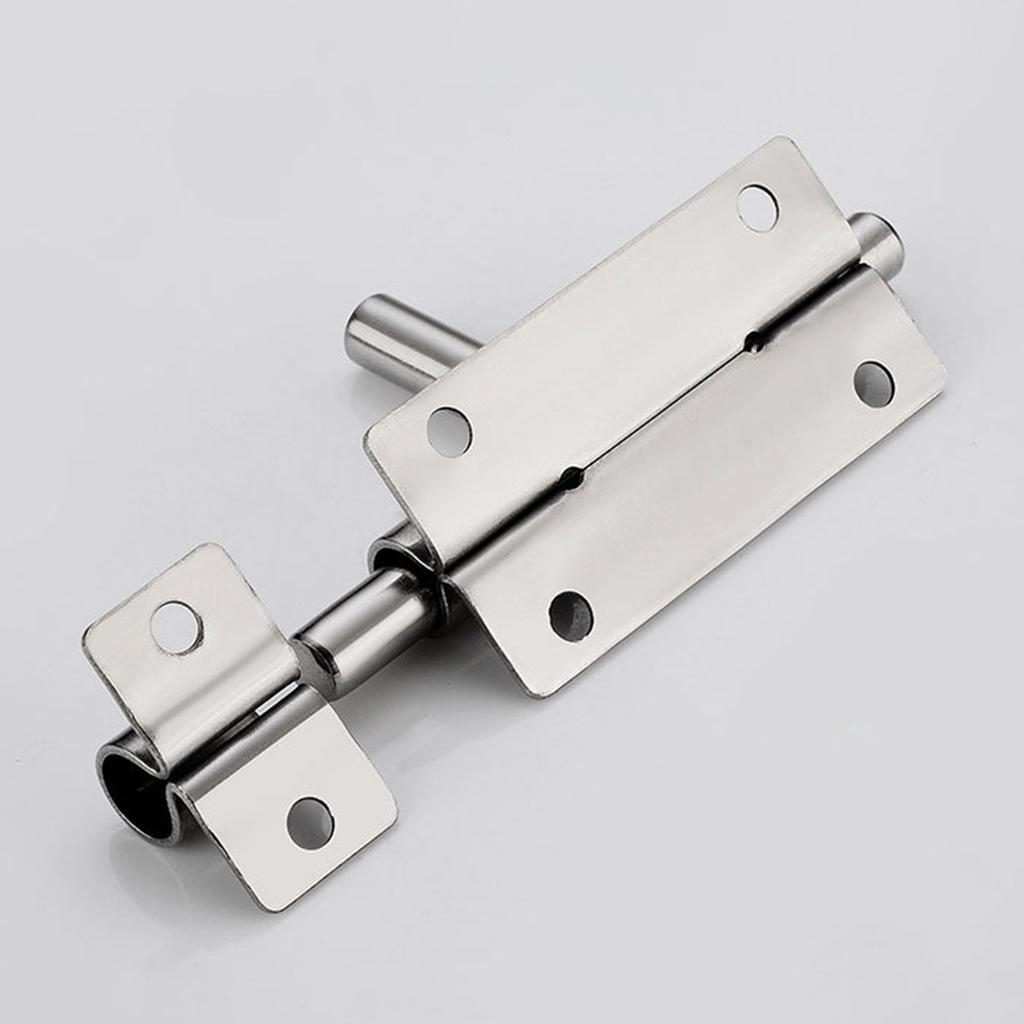 Sliding Bolts Latch Hasp Stainless Steel Heavy Duty Door Lock Gate Safety Toilet Door Lock for Wood Fence Interior Door