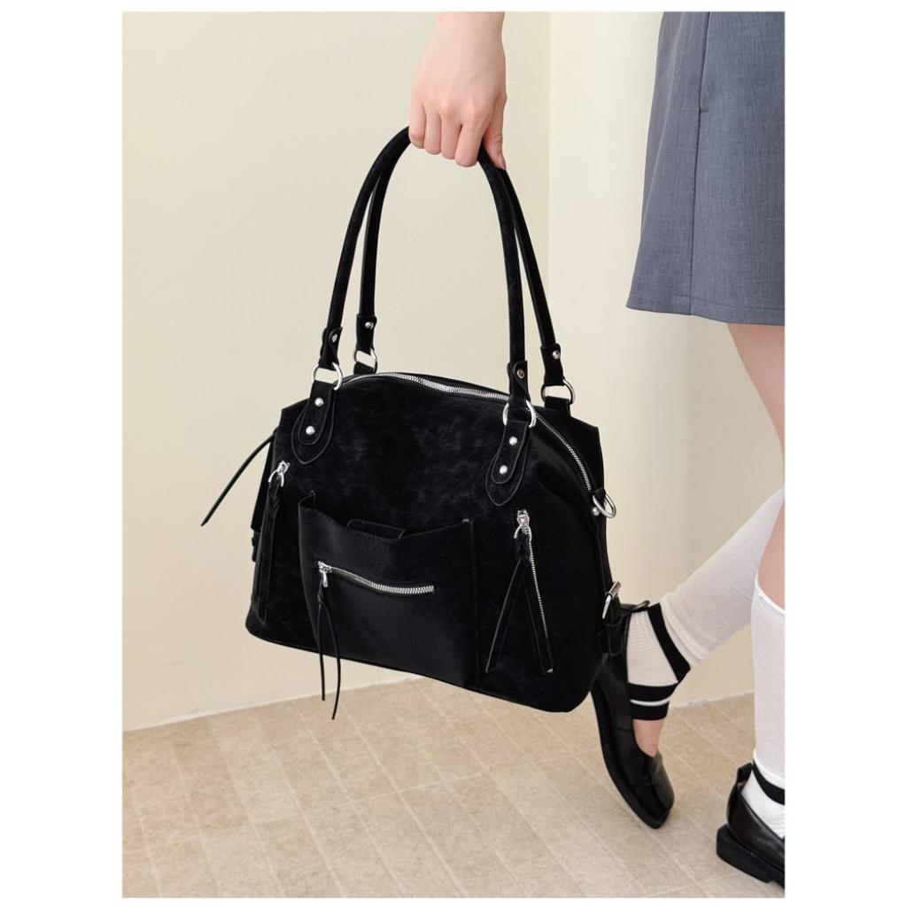 Xeie Thuk Handbag Unisex Large Capacity Multi Pocket Daily Casual