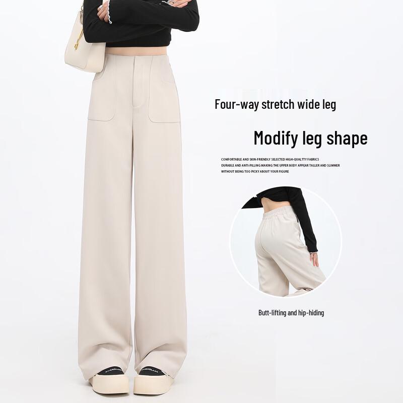 Women's High-Waisted Wide-Leg Trousers