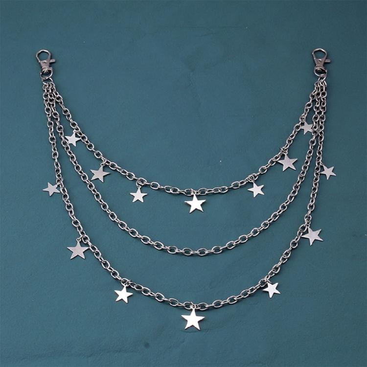 2000s Charm Pedant Chain Metal Body Chain Waist Chain for Women Girl Waist Chain