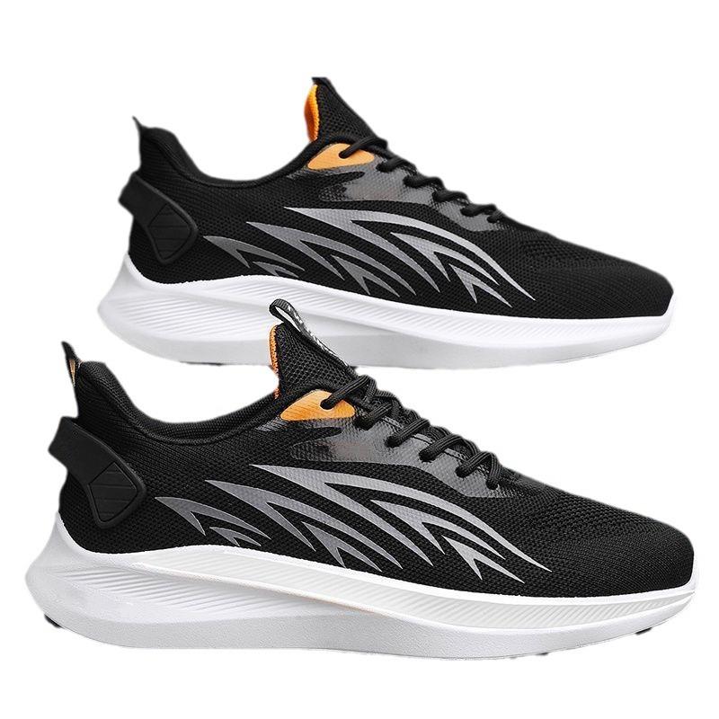 New men's fly-woven mesh breathable shoes versatile casual shoes men's sports running dad shoes