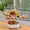 462PCS Bonsai Building Block Flower Creative Plant Cherry Blossom Tree Potted Bouquet Home Decoration Gifts Toys DIY STEM Model Kit 3D Interlocking