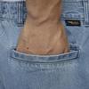 Nike SB Pantaloni in Denim Leggeri Resistenti Gamba Dritta Look Vintage Uomo Fondo Blu Ardesia Bianco FZ7008493