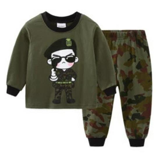 New Kids Dinosaur Cartoon Pajama Set - Children's Homewear