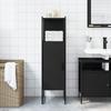 Bathroom Cabinet Black 33x33x120.5 Cm Engineered Wood