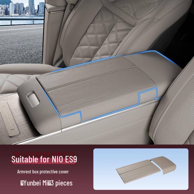 Nio ES9 Second Row Armrest Box Protective Cover - Anti-dirt, Heightened Pad