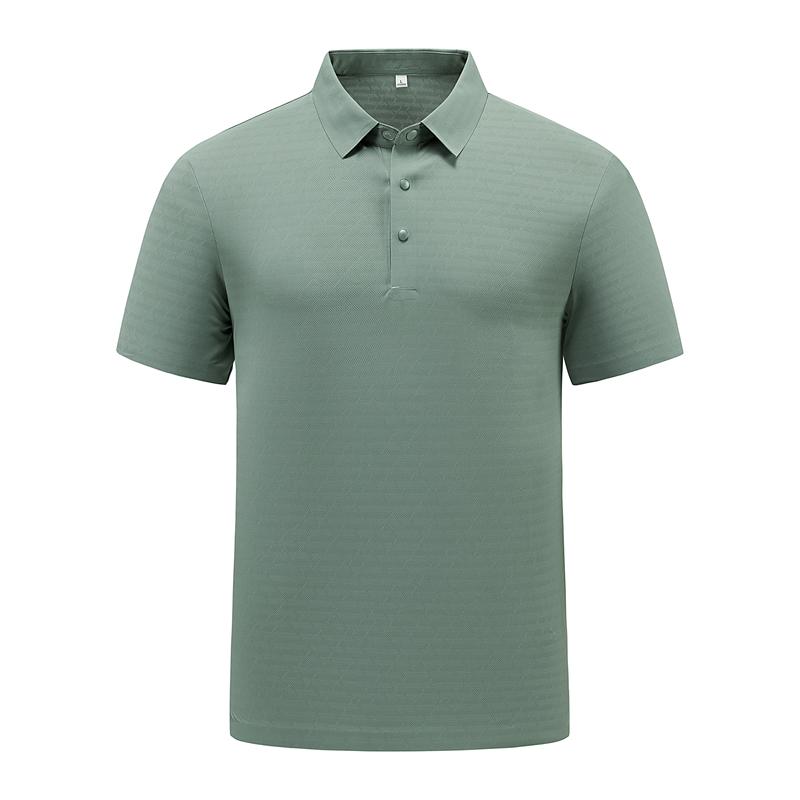 Seamless Ice Silk POLO Shirt For Men With Lapel Short Sleeves For Men With Breathable Ice Feel Polo