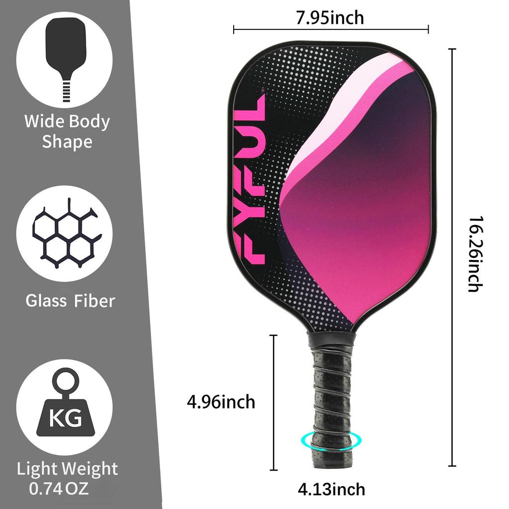 Professionell glasfiber Pickleballracket för utomhussporter & Tävling