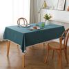 Tablecloth Waterproof and Oil-proof Household High-end Solid Color Tablecloth Lace Rectangular Tablecloth Dirt-resistant and Wear-resistant