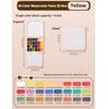 24 Colors Watercolor Paint Set Schmincke 0.5ml Mini Pocket Travel Watercolour Paint Palette Set for Painters Artists Students