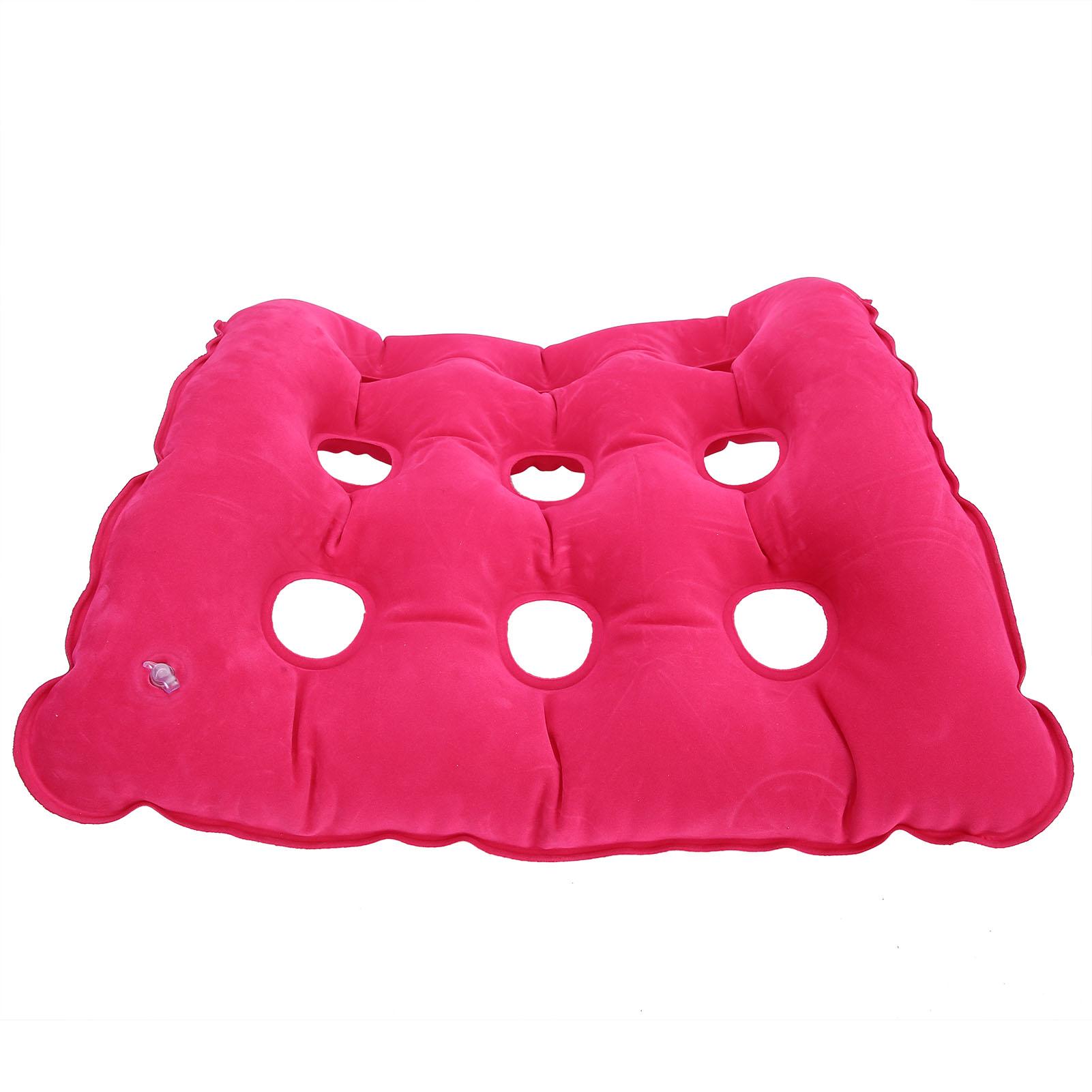Cuscino Antidecubito Cuscino Gonfiabile per Sedia per Anziani Pazienti Allettati con Pompa(Blu reale ) colore rosso rosa