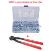 Car 80X Double Ear Hose Clip Clamps 5-18Mm Assortment + Clamp Pliers Set