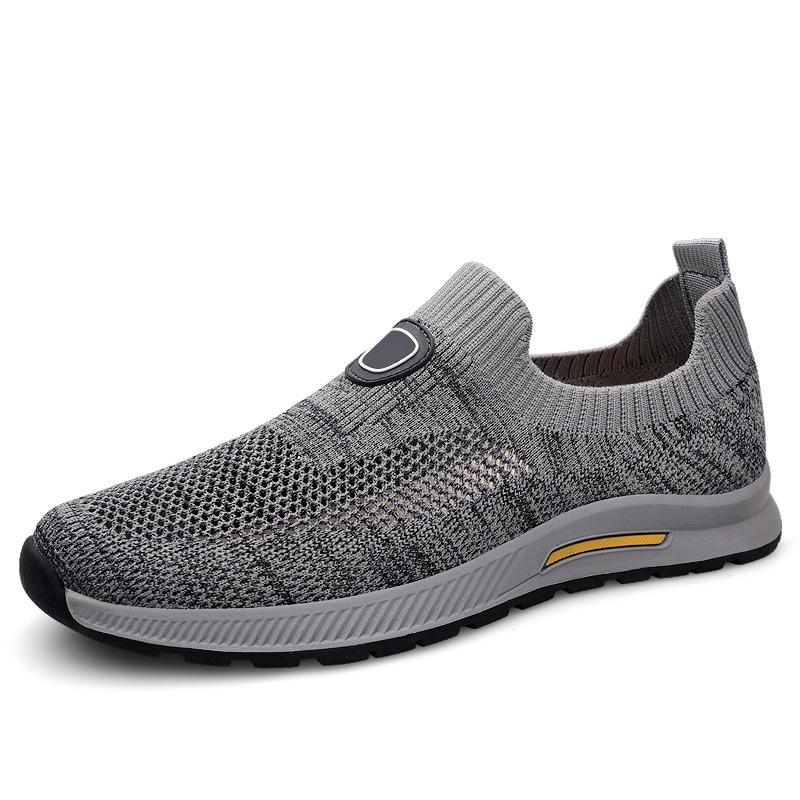 High Quality Men's Mesh Casual Shoes Soft Soles Comfortable Breathable Outdoor Hiking Shoes Lightweight Men's Camping Shoes