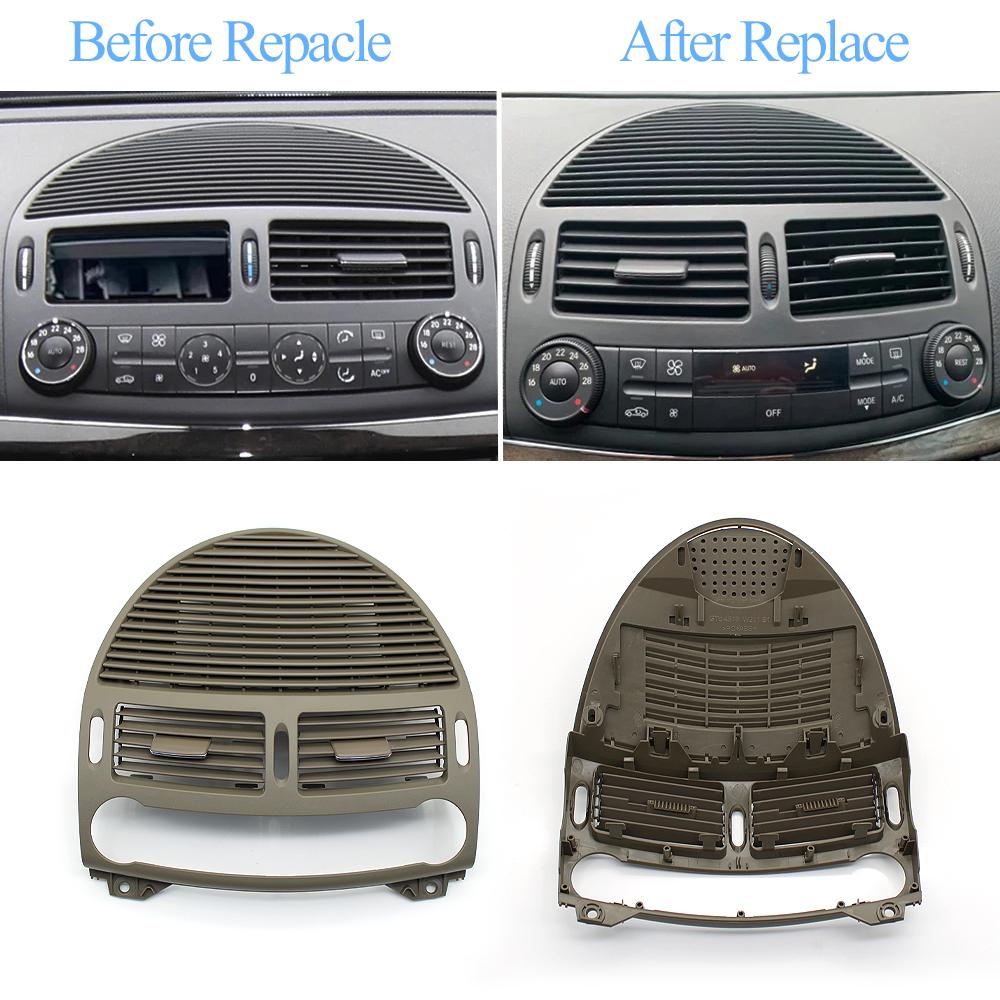 W211 Car Front Central AC Vent Grille Outlet Panel Speaker Cover For Mercedes Benz E Class 2003-2008 21183000547241