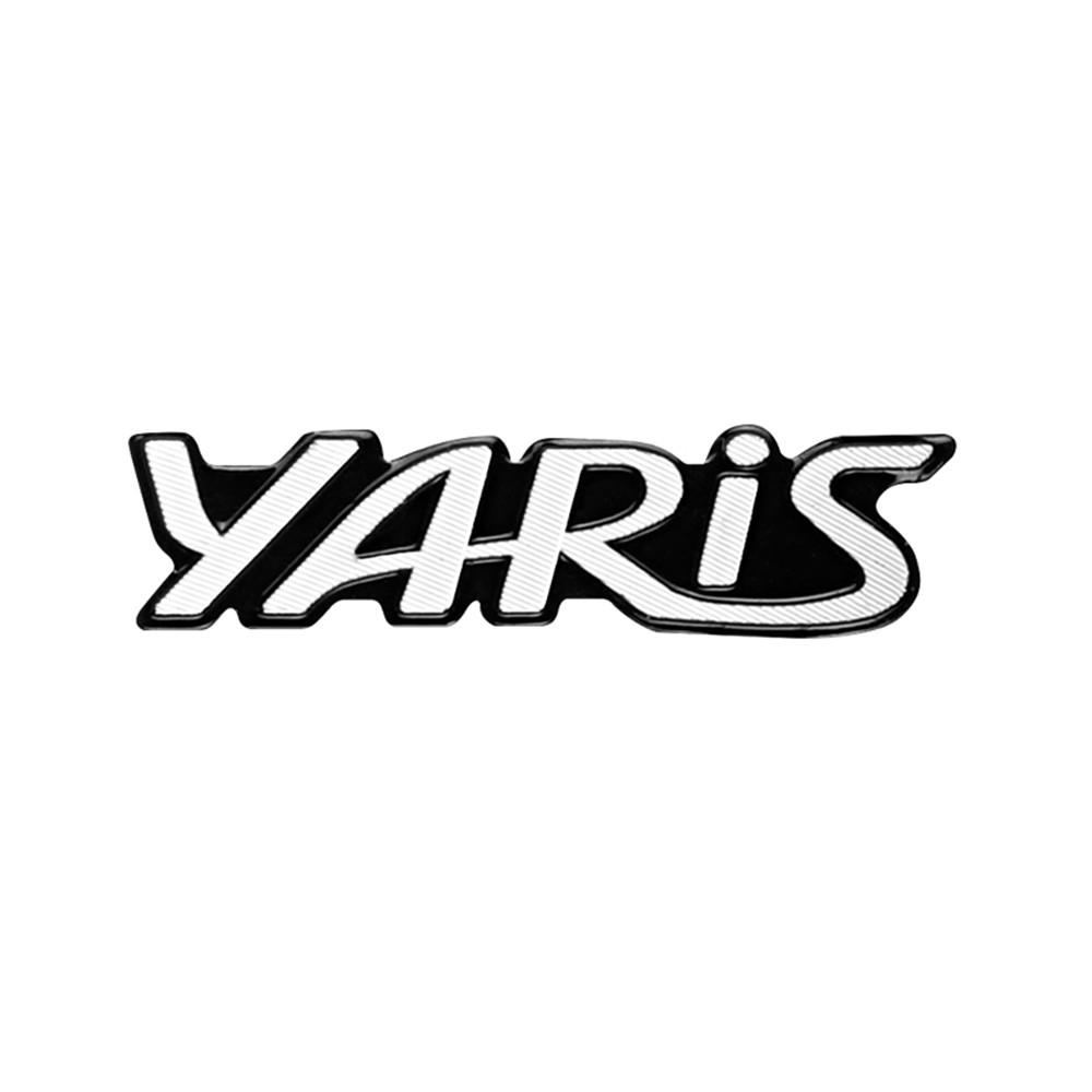 4/10pcs Car Audio Decorate 3D Aluminum Badge Emblem Sticker For Toyota Yaris 2004 2008 2018 Accessories Car-Styling