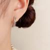 Women Fashion Minimalist Metal Twisted Hoop Earrings Unique Luxury Design Jewelry