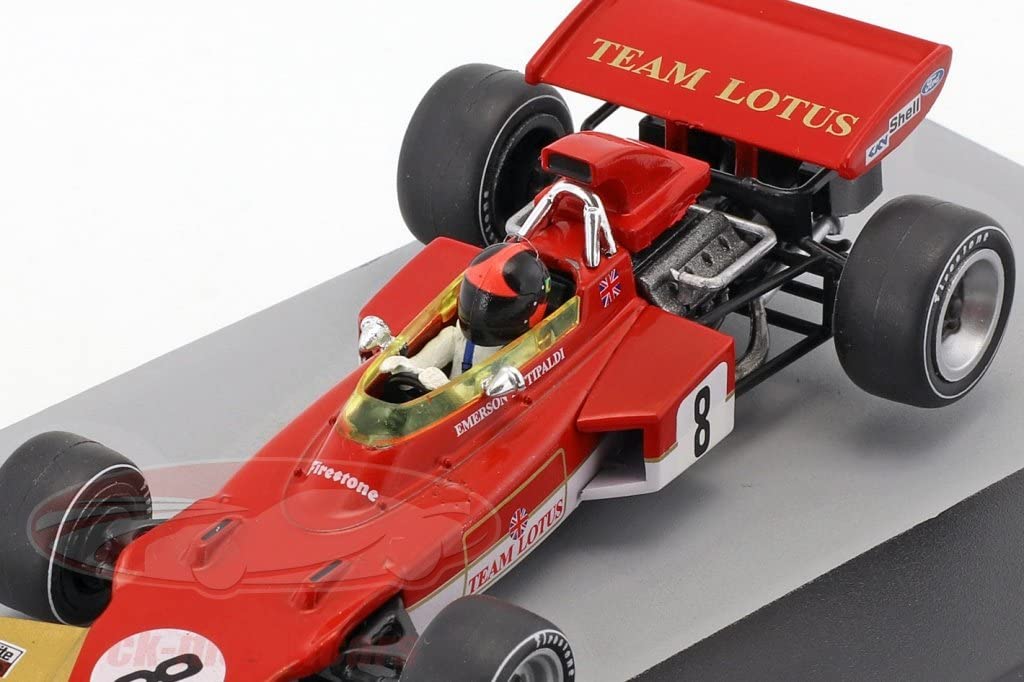 Scale F1 Diecast Car Lotus 72D Ford Emerson Fittipaldi 1971 German Grand Prix 1/43 [Used]