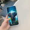 LO4 Animal Elephant Phone Case for LG K22 K30 K40 K40S K41 K42 K50 K50S K51 K51S K52 K61 K62 K71 K92 Q60 Q61 V40 V50 V60