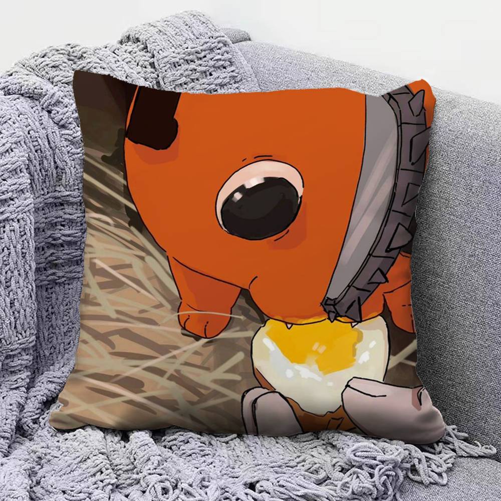 Pochita Chainsaw Man Home Sofa Cushion Covers And Aecorative Custom Pillow Covers