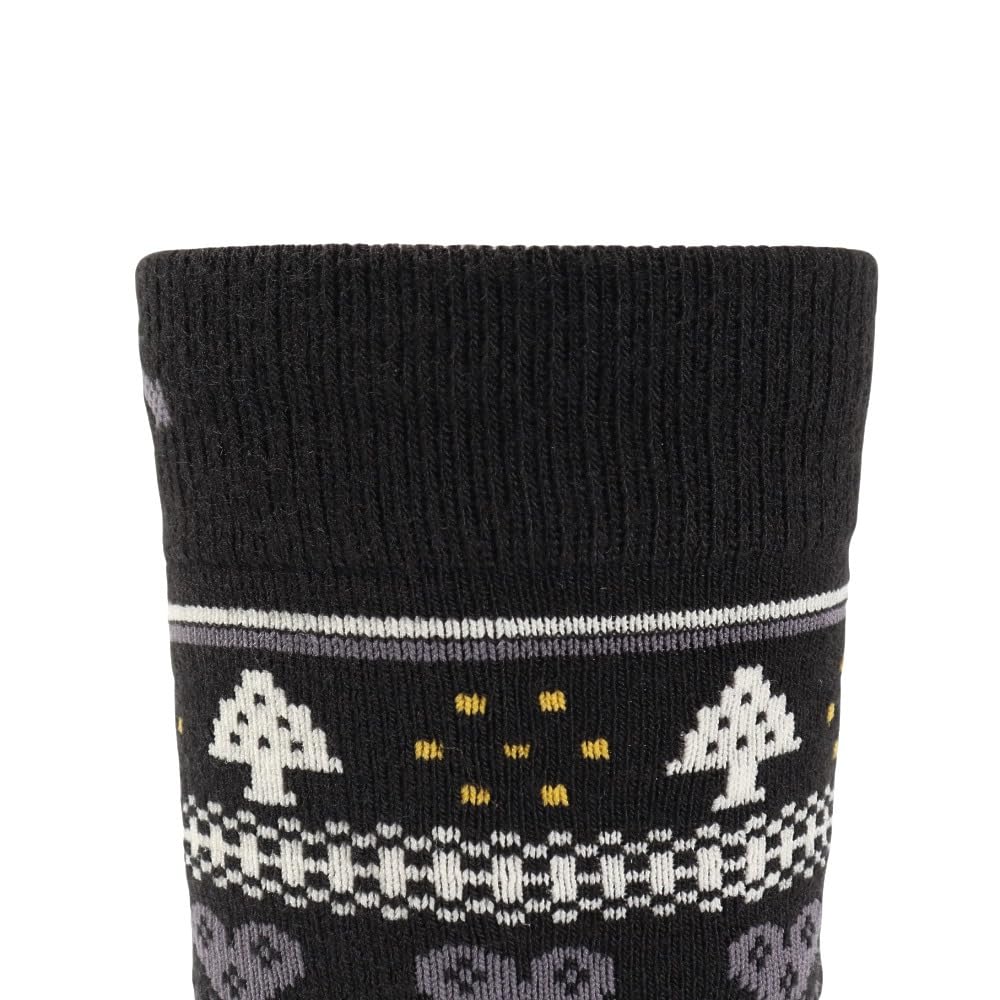 DESCENTE Junior Odor Far Silver Ion Socks for Juniors and DWDWJB61 BLK Socks, Antibacterial, Resistant, Warm, Infrared, (Ag+) Kids,