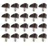 20Pcs 5mm Kitchen Cabinet Shelf Studs Pegs with Metal Pin Shelves Support Seperator Fixed Cupboard Wood Furniture Bracket Holder
