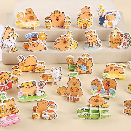 25/30Pcs DIY 3D Animal Puzzle Set Insect Dinosaur Panda Puzzle Assembly Activity Game Kids Educational Jigsaw Toy Classroom Prizes Party Favors