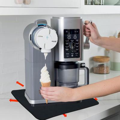 Sliding Pad for Ninja Swirl Creami Ice Cream Maker NC701 Easy Slide Anti-Slip Design Dual-Sided Rubber Pad Effortlessly Kitchen Accessory