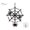 Outdoor Halloween Accessories Pumpkin Hanging Decor, Non-Woven Ghost Ornament with Light String, Spooky Decorations Door Wall Decor for Party