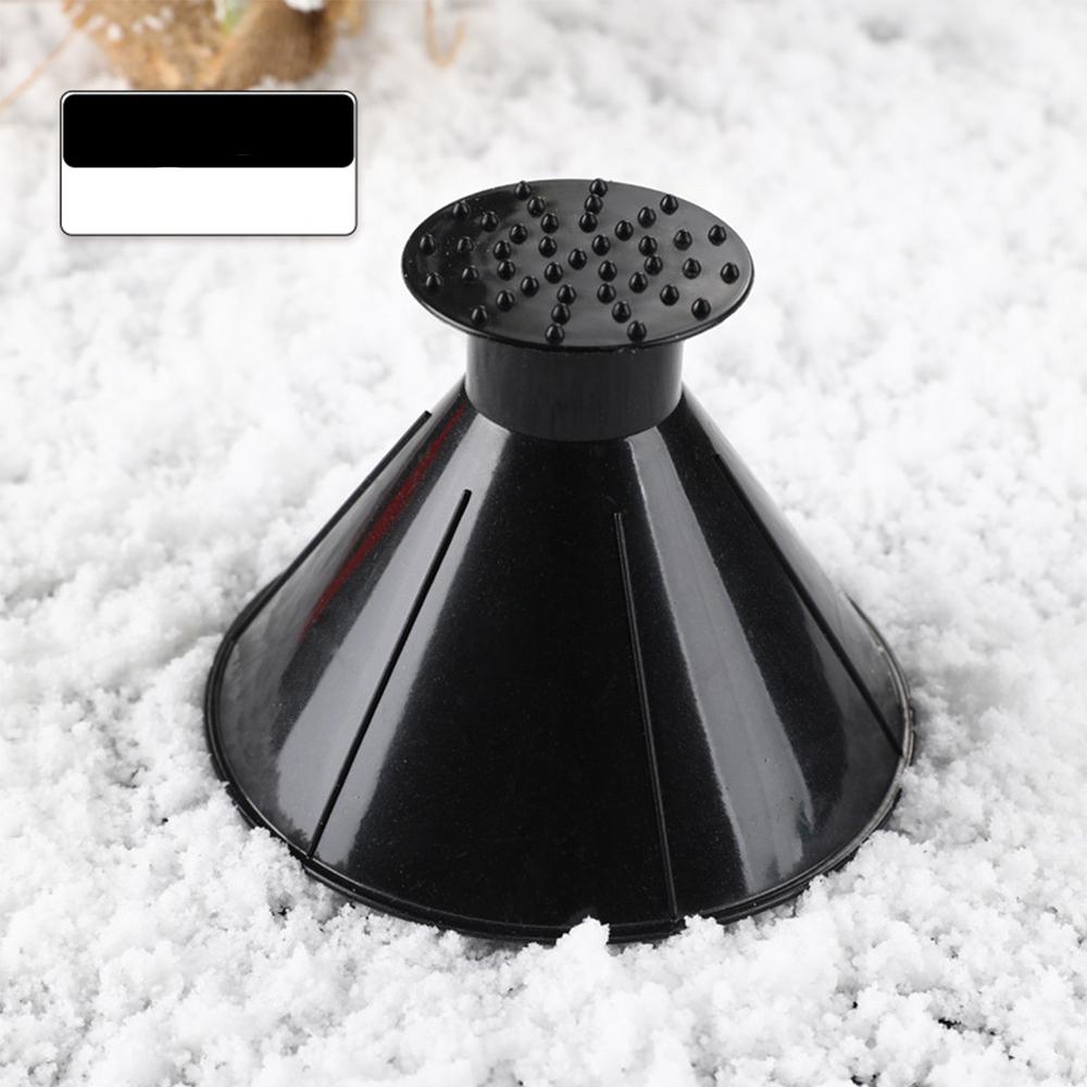 1-4pc Car Snow Removal Shovel Car Window Windshield Magic Ice Scraper Winter Essential Snow Remover Deicer Cone Tool Oil Funnel