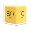 mooas Cube Timer, Time Management, Kitchen Timer, Kids Timer, Training Timer, Study/Cooking Timer (Yellow)