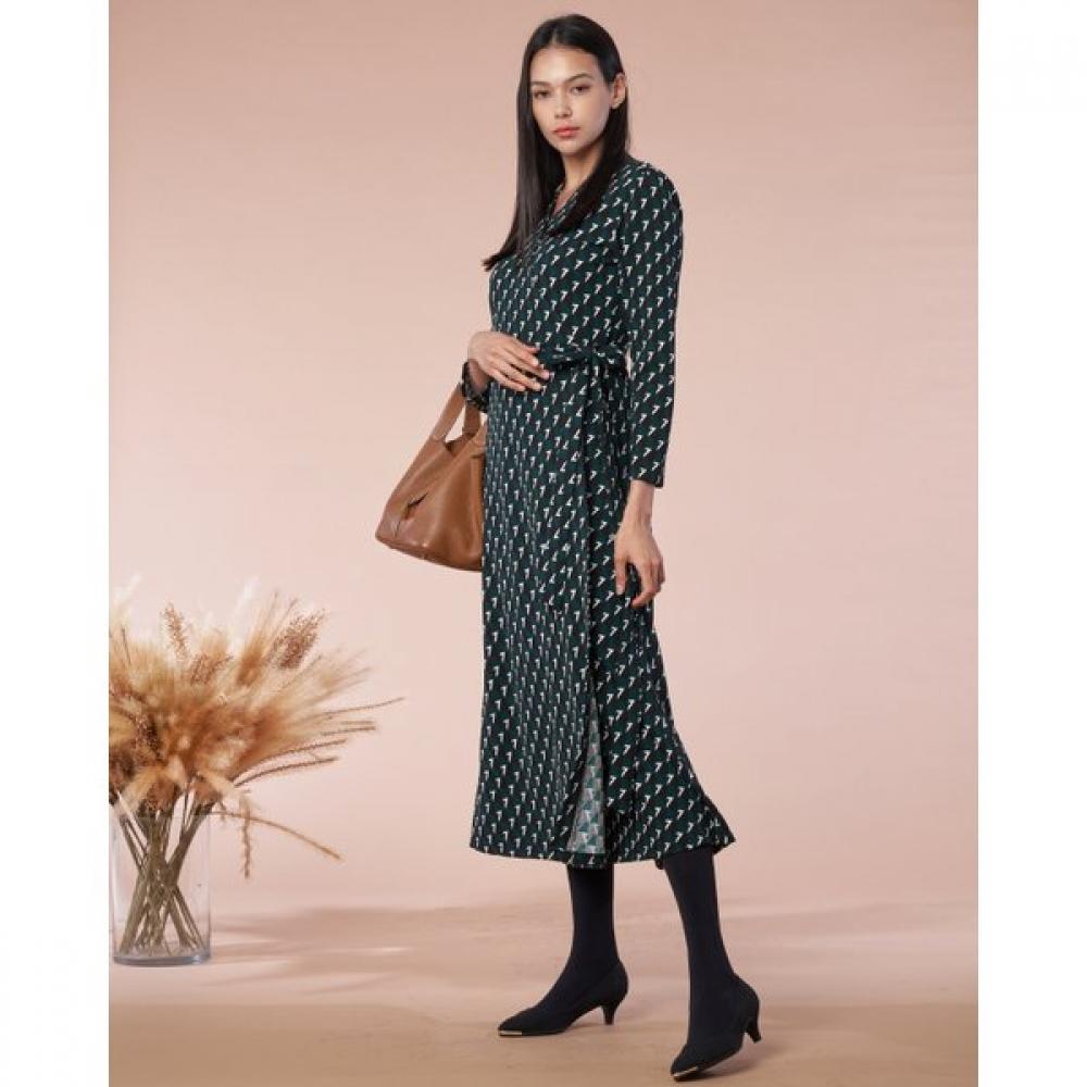Lipbbam Creora Signature Flare Long Wrap Dress Ldm07de01