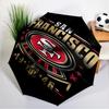 Vintage 49ers Football Umbrella 8-Frame for Travel, Camping, Casual Lightweight Portable Umbrella, Essential for Every Family Holidays Gift