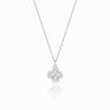 Minigold Clear Wrap Sapphire Clover Necklace Mnm15112