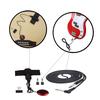 Universal String Instrument Pickup Set with Pickup + 6.35mm Audio Cable + 2pcs 6.35mm to 3.5mm Adapters + Metal Clip