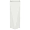 Plant Pot White 30 X 30 X 75 Cm Steel
