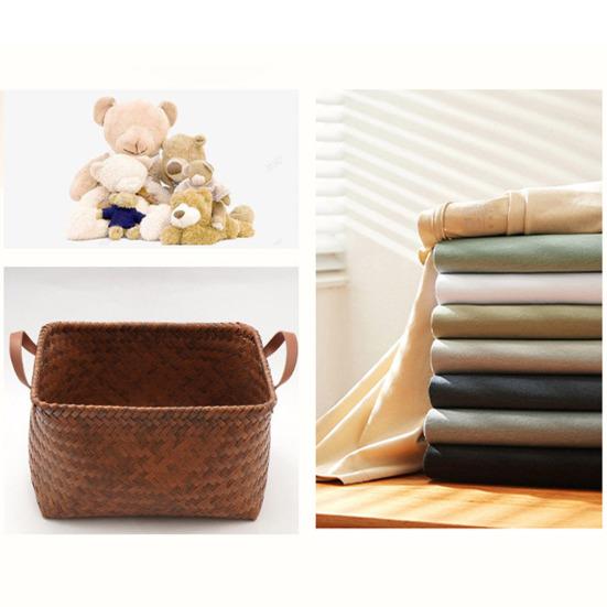 Aufbewahrungskorb, gewebt, große Tragfähigkeit, Griffe, flexibel, druckbeständig, großes Fassungsvermögen, glatt, für Gemüse, Obst, Spielzeug im Freien, Aufbewahrungskorb für Wäsche