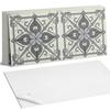 Self-Adhesive Vinyl Tiles for a Teenager's Room Floral Pattern with Symmetry 10x40x20 cm