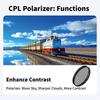 Uv+cpl+fld 3-in-1 Objektivfilter-Set 49mm-77mm Mit Tasche Für Canon Nikon Sony Pentax Kameraobjektive