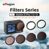 UV CPL ND8 ND16 ND32 ND64 Lens Set Aluminium Alloy Frame for DJI OSMO Action 5pro 4 3 UV CPL ND Filter Action Camera Accessories