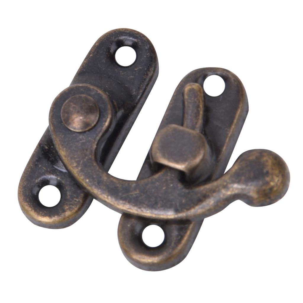 30 Pcs Hasp Hook Retro Style Iron Latch Hook Hasp for Jewelry Gift Boxes 3.2 X 2.8cm